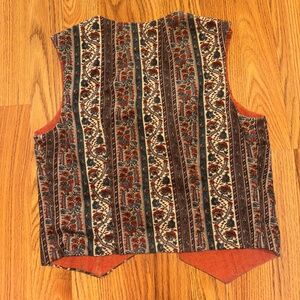 Vintage Tapestry Vest - Sz S